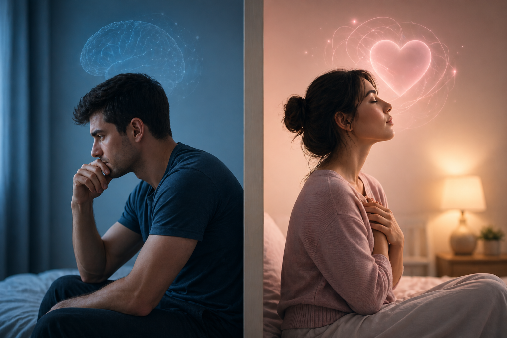 men vs women attraction emotional vs physical connection