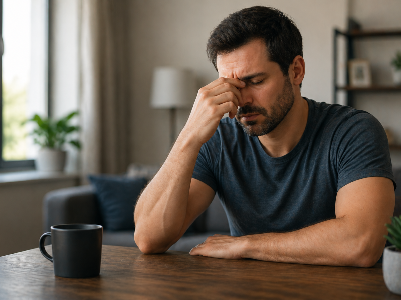 confident man with strong presence and self confidence