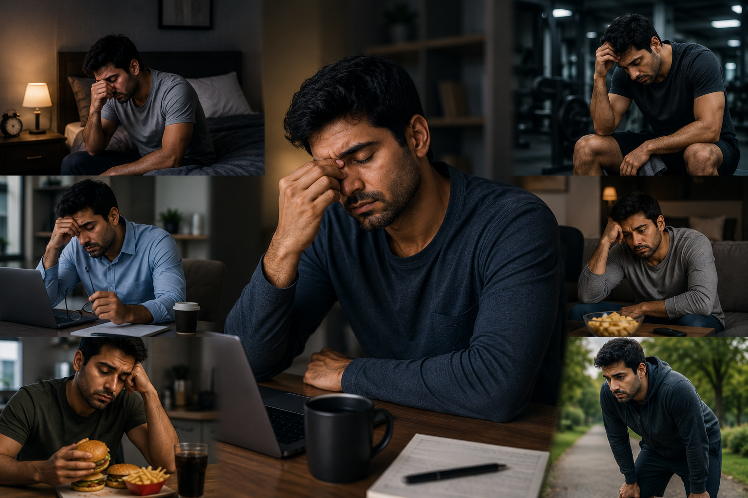 man feeling tired and low on energy