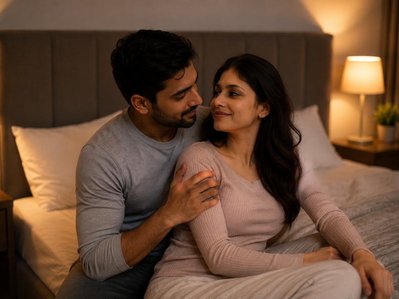 married couple reconnecting emotionally and spending quality time together