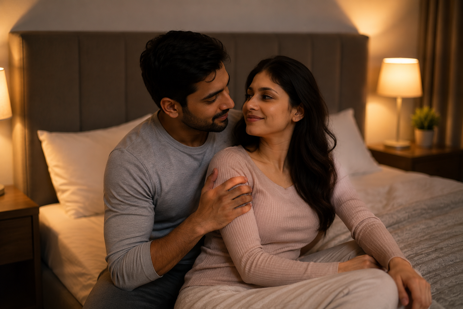 married couple reconnecting emotionally and spending quality time together