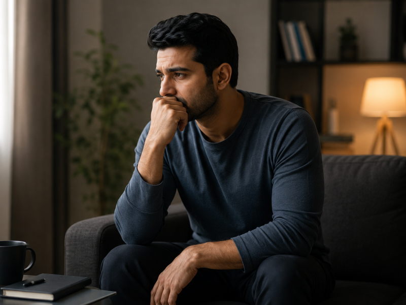man improving energy motivation and mental focus