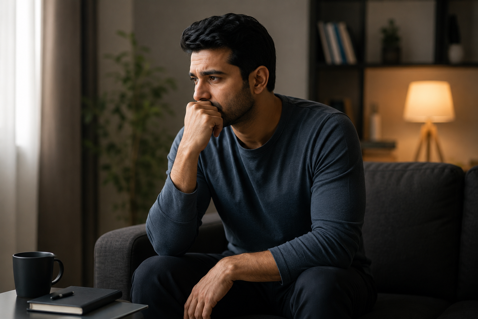 man improving energy motivation and mental focus